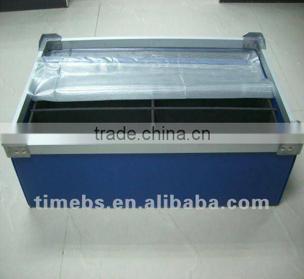 Durable corrugated plastic storage box for auto parts