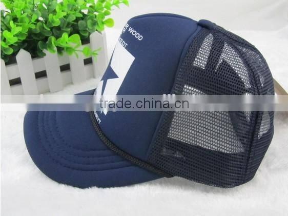 Baseball Caps 5 panels cap with plastic closure