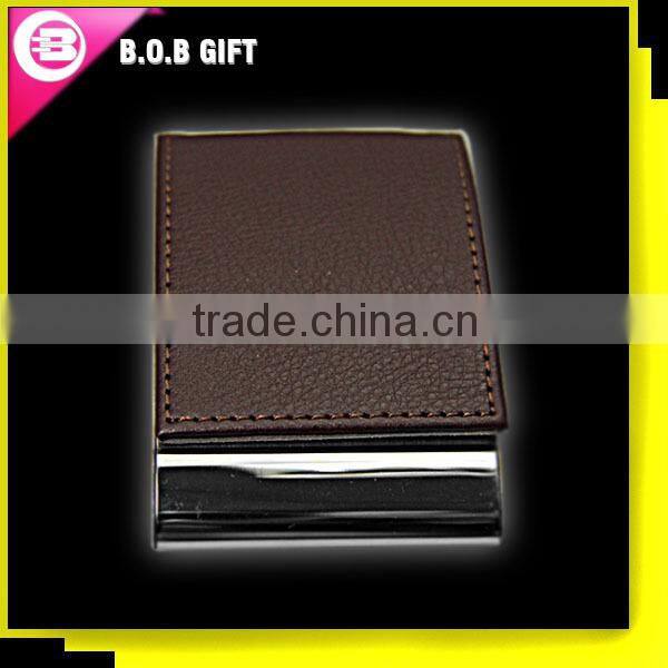 2014 Professional Manufacturer leather Folding Business Card Holder In China