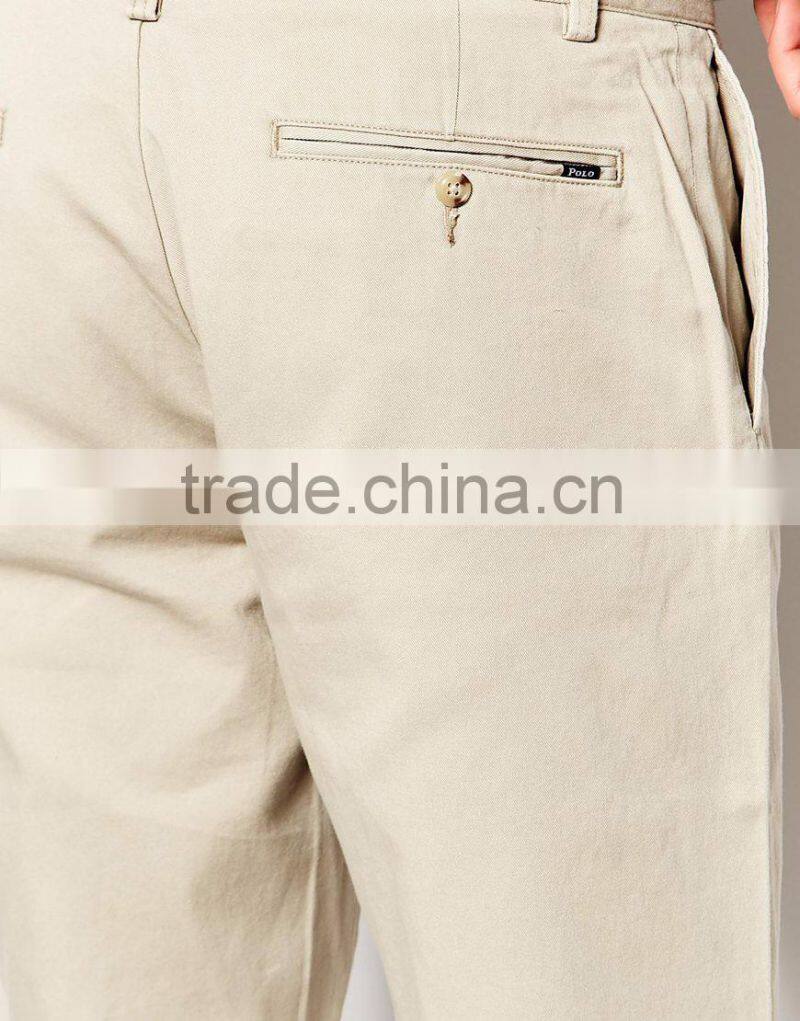 Daijun oem high quality cheap in plain custom beige canvas high quality fashion baggy pants