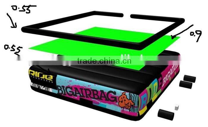 wholesale snowboard inflatable stunt bag ,big airbag price for sport games