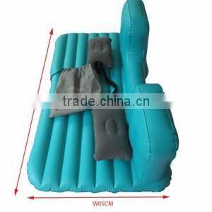 Inflatable car back seat air mattress for relaxing
