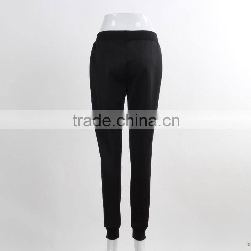 F5W30177 Women Fashion Jogger Pants Wholesale Cheap 100% Cotton Pants Printing