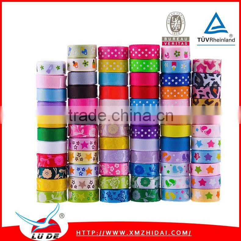 2016 hot sale character printed grosgrain ribbon