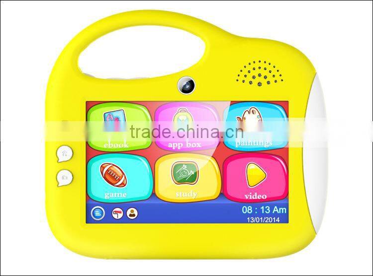 Hot Selling 5 inch kids tablet case with handle Rockchip 2926 single core Cortex A9 1.3GHz 800*480 Pixels HD Screen C