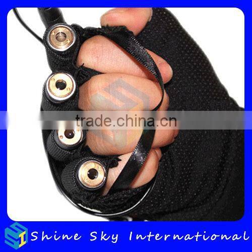 Real Laser Glove For Stage Dancing Half Glove With Battery