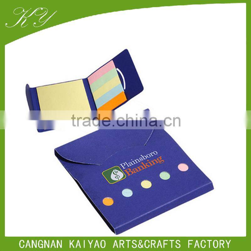 Custom Eco Memo Pad 5 Colors Bookmark Kraft Paper Sticky Notes