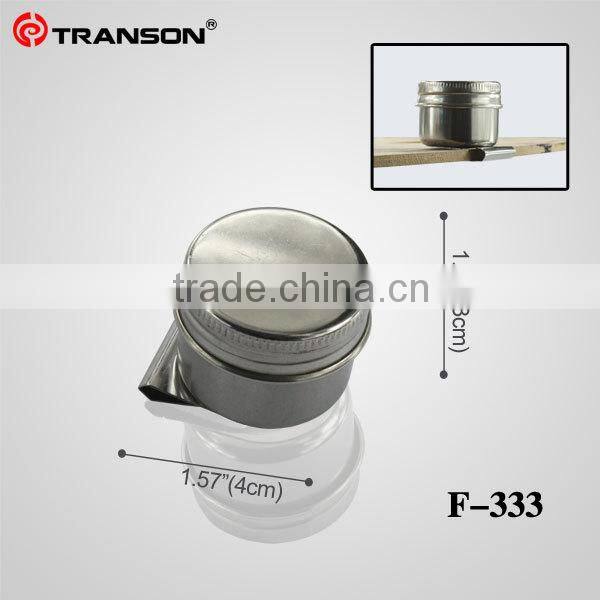 Transon333 Single Medium Size Stainless Steel Metal Painting Palette Cups/Dipper with sealed lid for Artist's Painting