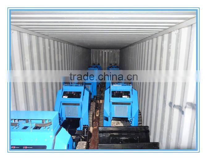 Small engine loader, CE mini loader with backhoe for sale