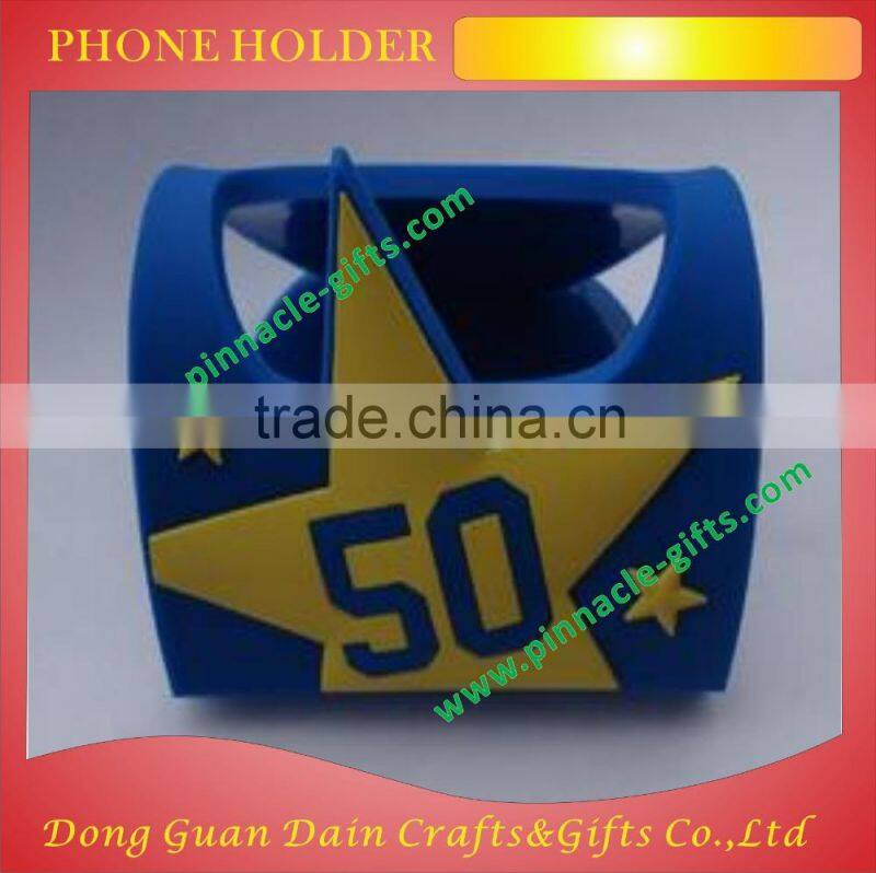 3d silicone mobile phone holders with charms