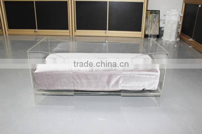 easy clean comfortable acrylic pet bed