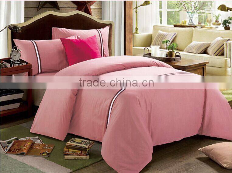 New 4pcs European Five-Star hotel bedding set luxury bedding set Stripes Comforter Set King Size Bed Cover Set/Pillowcase