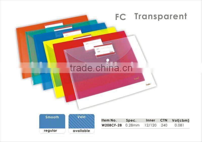 New Design A4 Transparent Clear Easy Slide File Cover