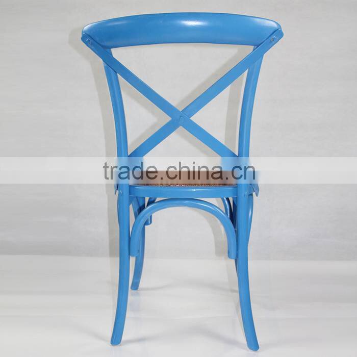 Classic Birch Wood Dining Chairs Cross Back Hotel Dining Chairs