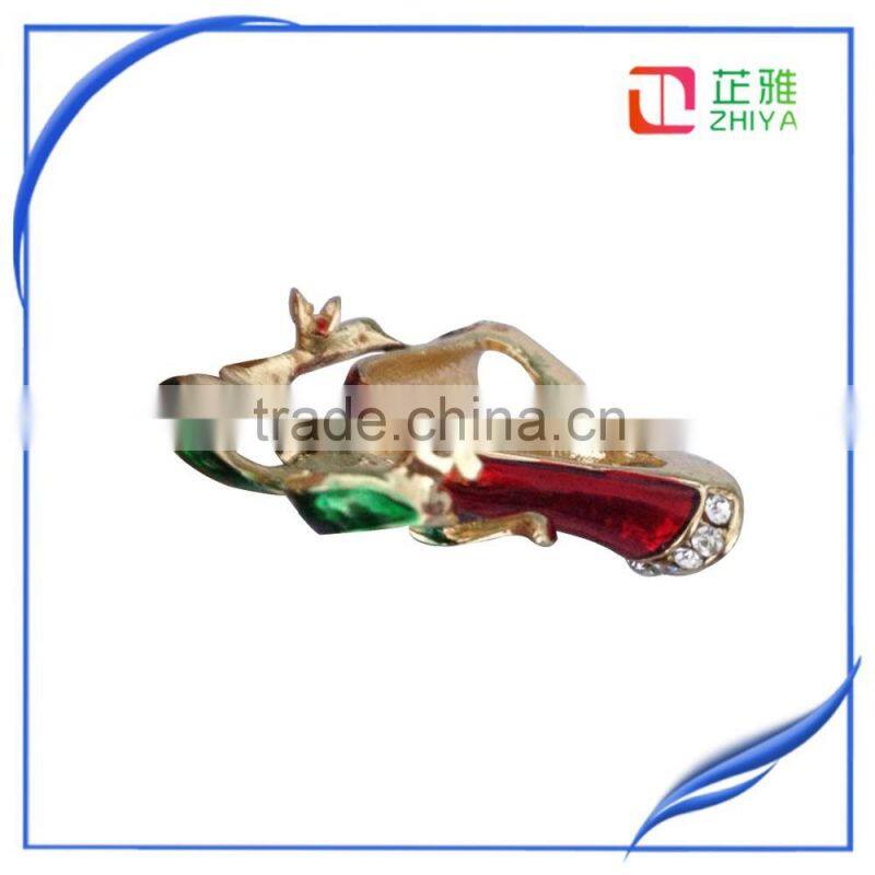 2015 Factory direct sale New Christmas brooch ,custom rhinestone christmas tree brooch,