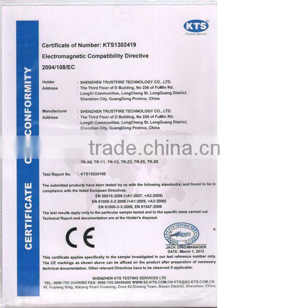 2013 trustfire wholesale CREE XM-L T6 led MINI-02 aluminum mini led flashlight keychain and CE