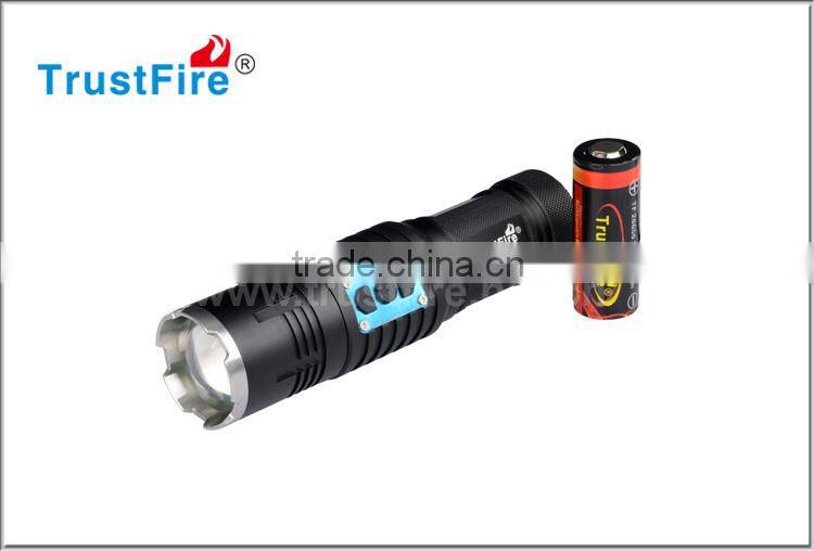 High power flashlight zoomable rechargeable led emergency light 550LM TrustFire Z7 Motor driving flashlight beam focus