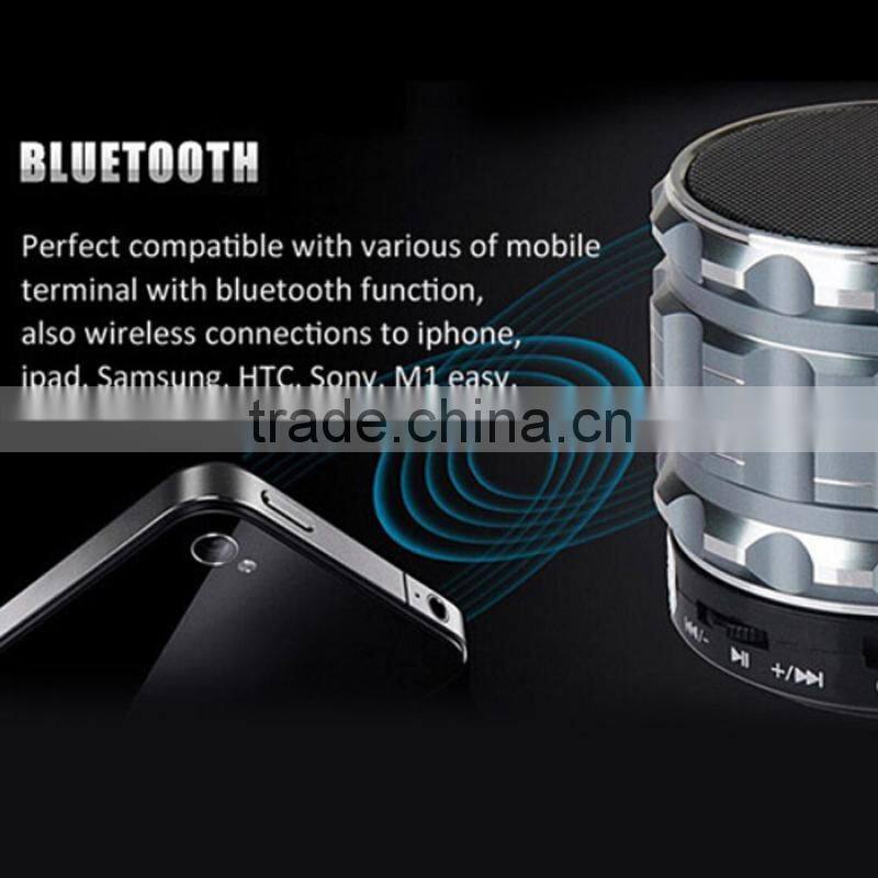 New Arrive S28 Metal Mini Stereo Portable Handfree Bluetooth Speaker Mic+TF Card Slot Wireless Speakers 5 Colors JL*DA1073#C8*50