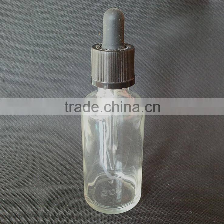 30ml Essential Oil Glass Dropper Bottle Clear Color Glass Dropper Bottles with Childpproof Cap