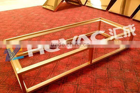 Stainless steel furniture titanium gold pvd vacuum coating machine/stainless steel kitchen sink gold plating machine