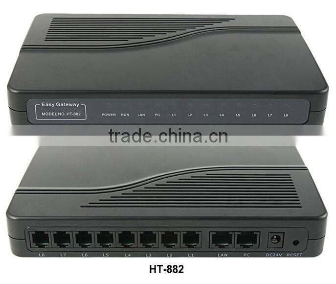 8-Fxs VoIP Gateway HT-882 comes with 8 FXS ports
