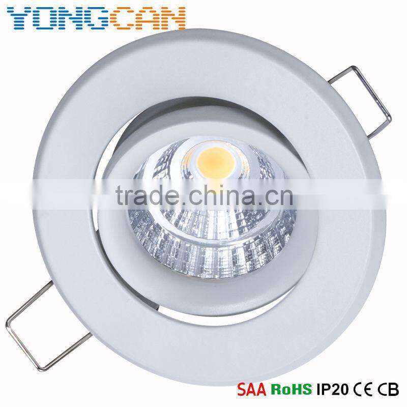 LED COB zine alloy downlight Ceiling light 5w & 7 w YC-C14-164C5