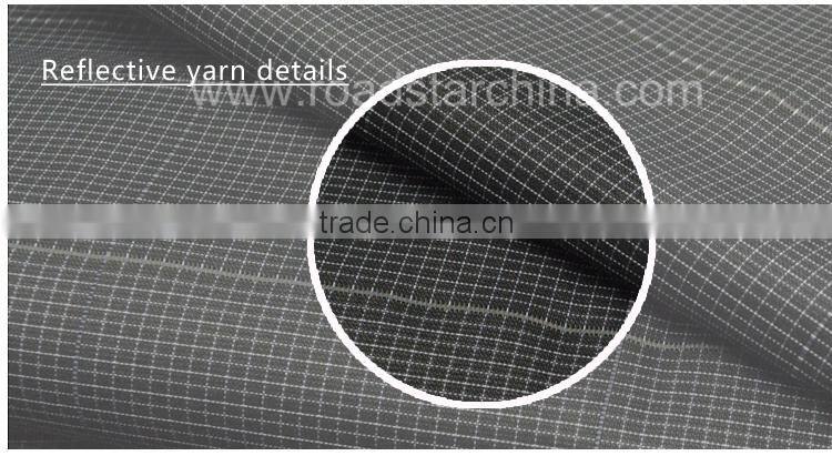 Wholesale reflective yarn dye fabric for safety clothes