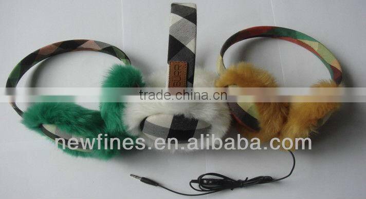 ear muff, ear muff with earphone, imitation fur earmuff