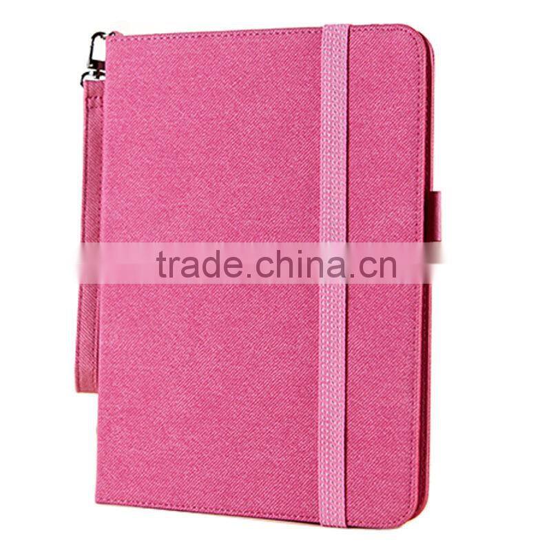 Wristlet Book Folio Leather Shell Cover For Ipad air/ ipad 5