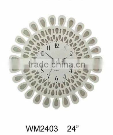 24 Inches HOUSEHOLD MDF WALL CLOCK