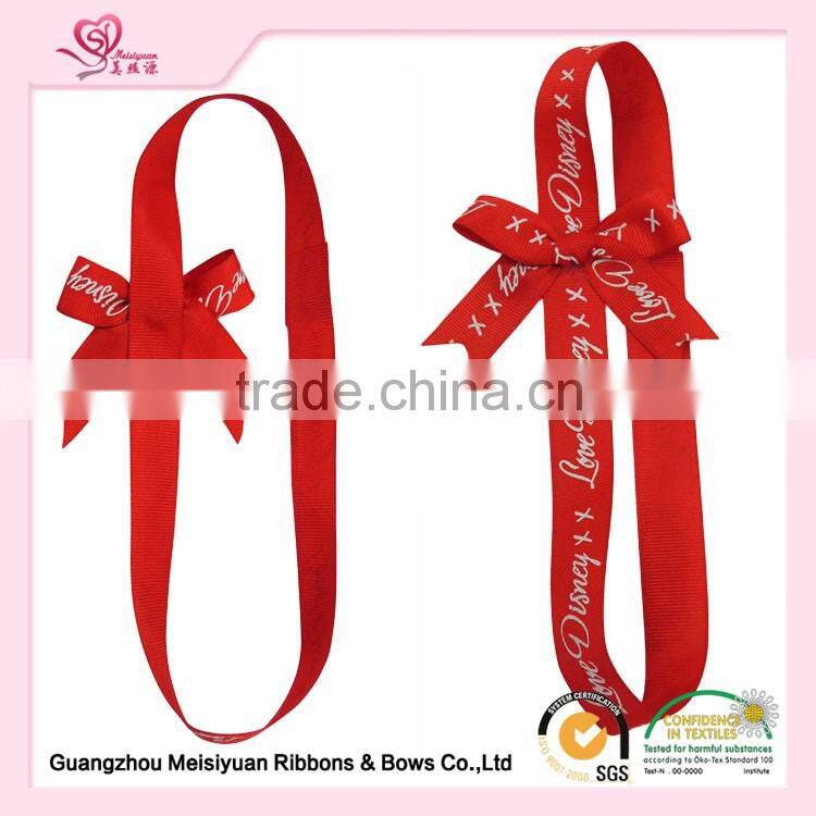 grosgrain ribbon bows/satin ribbon bow with elastic for wrapping wholesale pull bows gift wrap