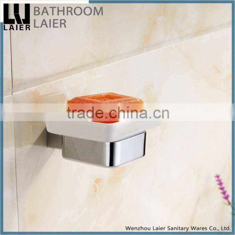 20839 hot selling euro style new square design zinc bathroom accessories wall mount soap dish
