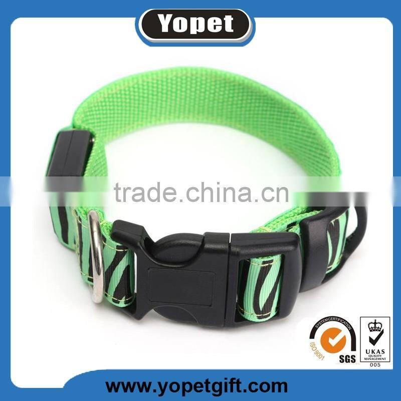 Hot Selling New Pet Products Factory Direct Sale Zebra Led Dog Collar
