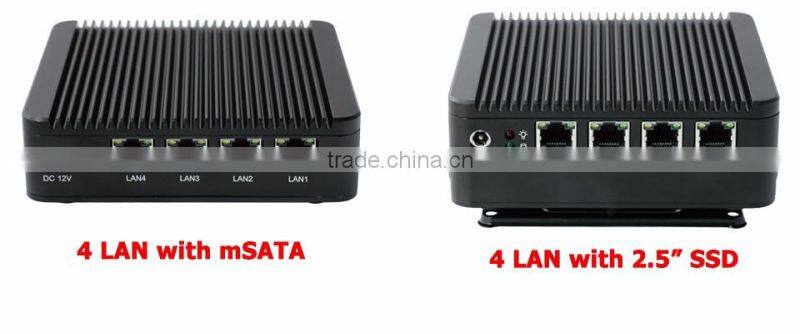 Partaker Quad Core J1900 4 LAN Ports Motherboard baytrial htpc firewall router