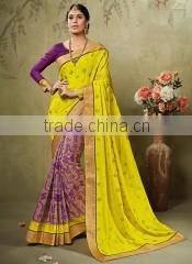 Intelligent Liril Green Viscose Art Silk Saree/Silk sarees online shopping