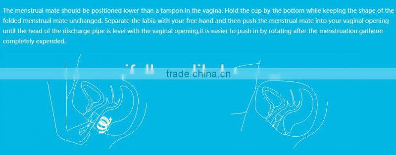 transparent shined surface and Soft Reusable Cups for Lady Menstrual Period Wholesale