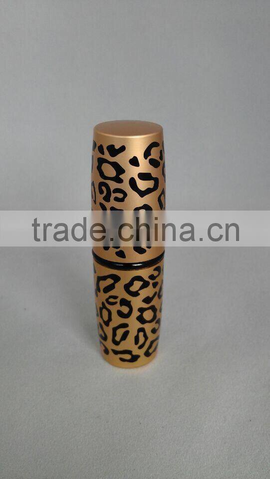 The Leopard Sprint tube for Metal Lipstick Containers for Cosmetic Use