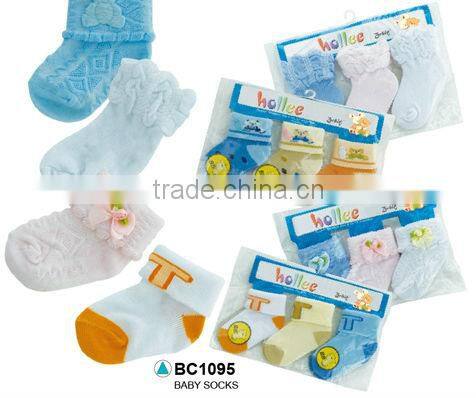 Cute cotton newborn 100 cotton baby socks