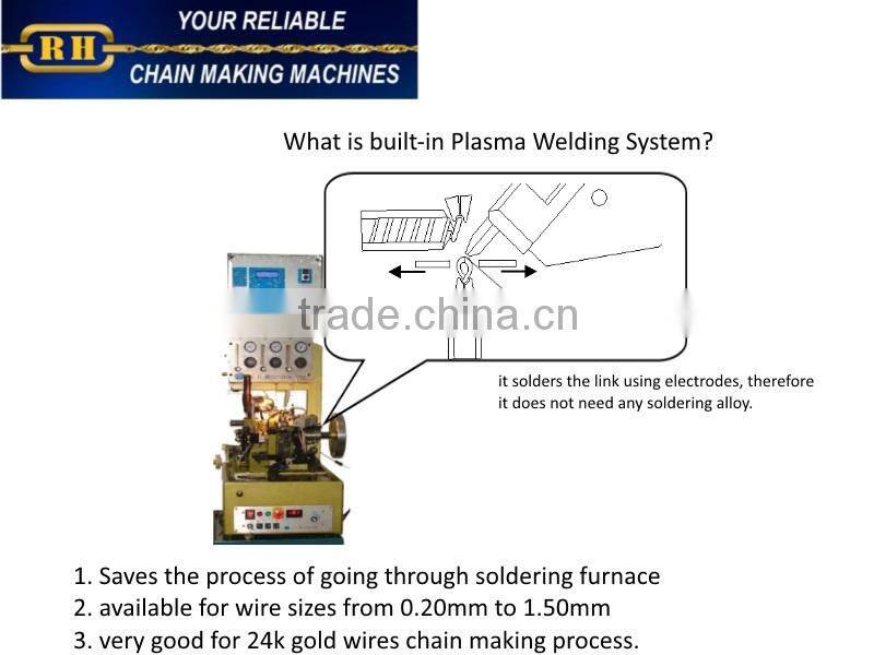 triple curb chain making machine with laser