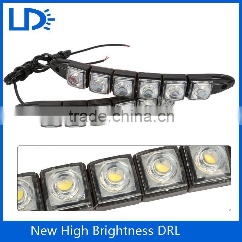 Car COB DRL Driving Fog Light 6 LED Auto Flexible Daytime Running Light