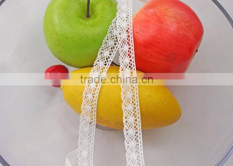 2016 african guipure Cotton ribbon trim crochet accessories lace 150204