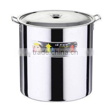 SuperSteel 18/8 Stainless Steel Induction Ready Stock Pot with Cover, 20-Quart, Natural