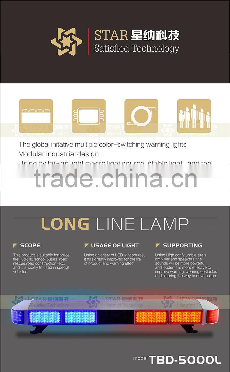 China led police emergency vehicle strobe bule bar lights