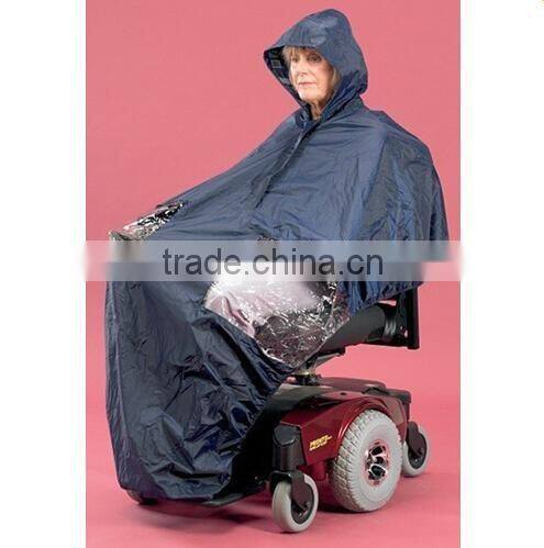 Cape Raincoat Reflective Tape Transparent Panel Powerchair Clothes Mobility Scooter Accessories