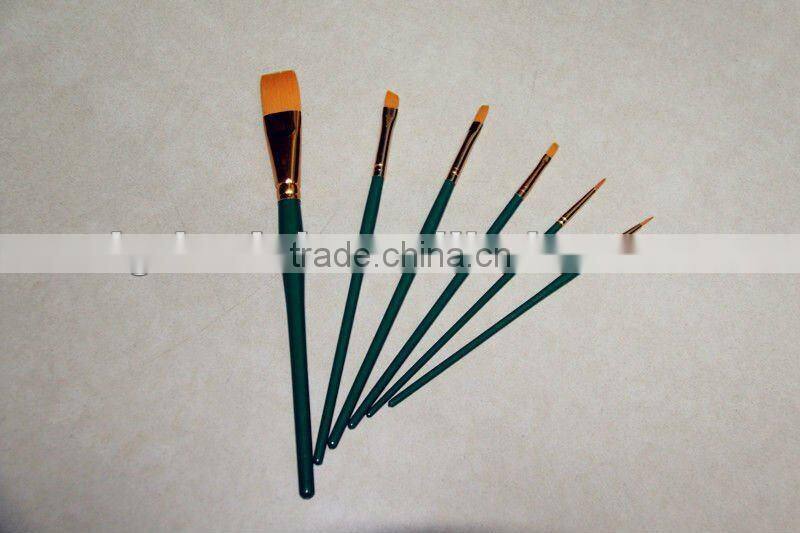 Hot sale cosmetic Green painting brush high quality