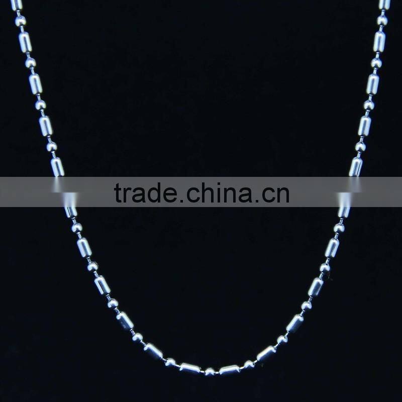 stainless steel rice chains necklace