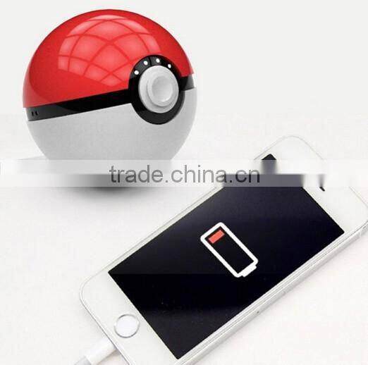 For iPhone Samsung Xiaomi Portable Pokemon Go Ball 12000mAh Charger Dual USB Battery Power Bank