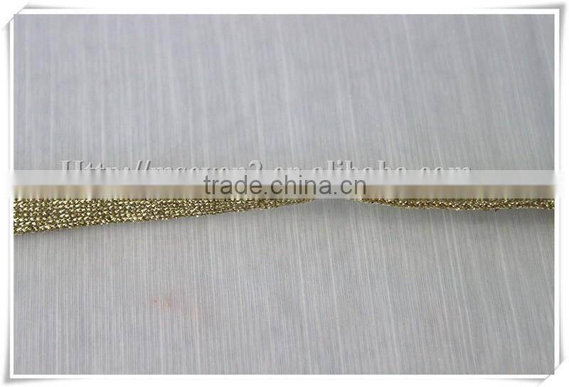 2016 New Arrival 1cm gold nylon tape polyester cord strapping for decoration