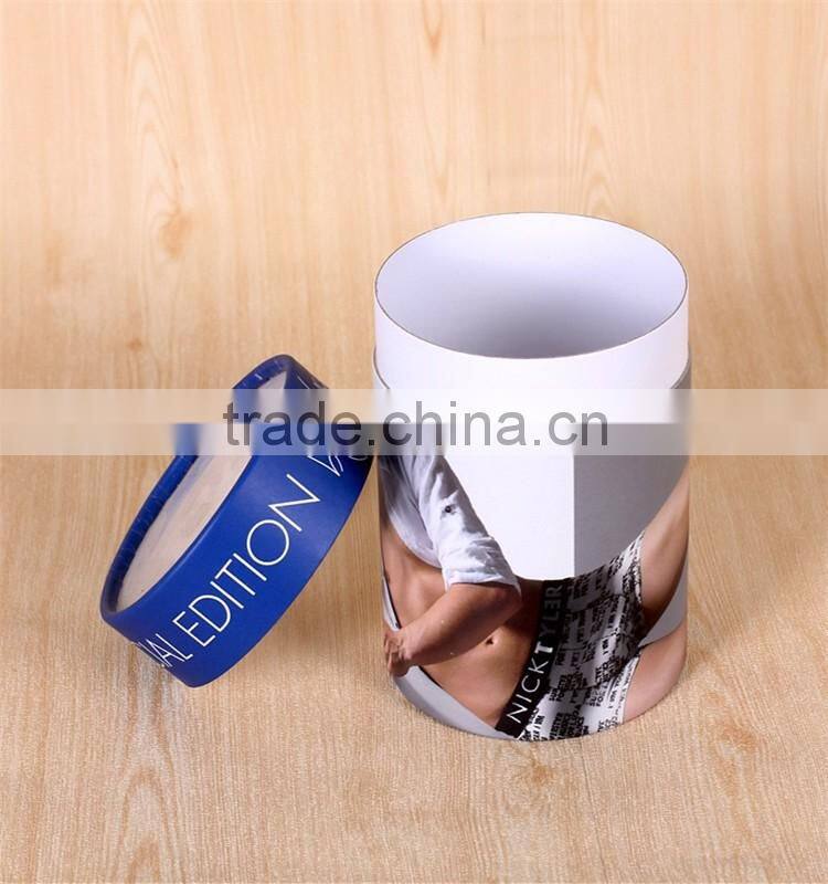 paper tube cans/round paper packaging design/fancy paper gift box