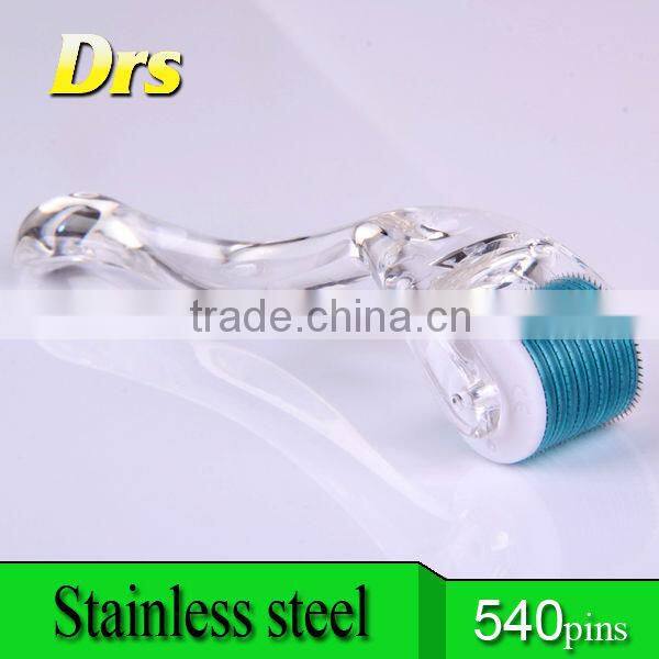 professional 540 Titanium alloy needle derma roller,derma roller mirconeedle skin roller, beauty roller scar treatment 1.5mm